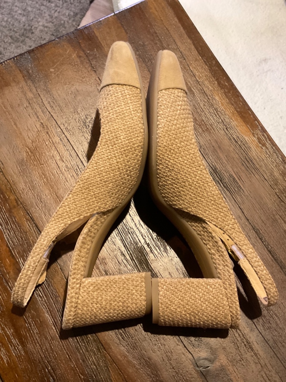 Paul Green Dallas Slingback Cap Toe Pump Dakar Grace Suede Size 7 - Picture 6 of 10